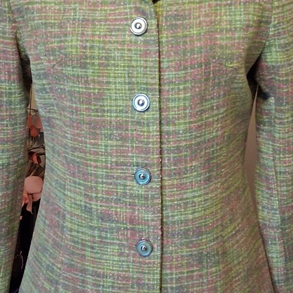 NWT Women’s Lined Light Green Pink Blazer Jacket Spring Fall Winter Jackets M 10 - Picture 4 of 9